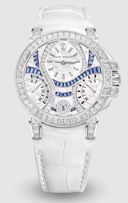 Review Harry Winston Ocean Biretrograde Diamond Waves Automatic 36mm OCEABI36WW065 watch Replica